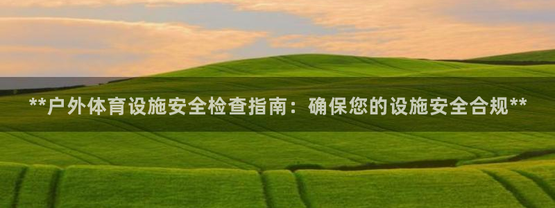 意昂3娱乐：**户外体育设施安全检查指南：确保您的设