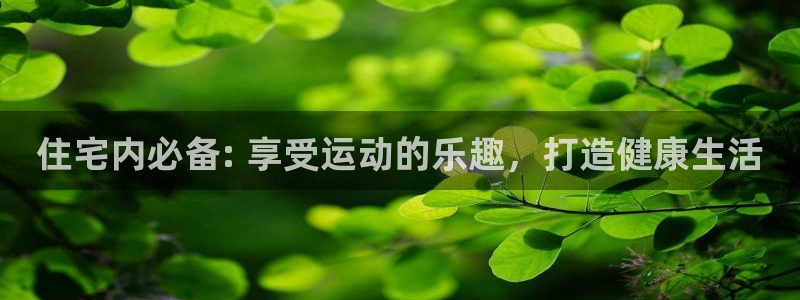 意昂3官方：住宅内必备: 享受运动的乐趣，打造健康生