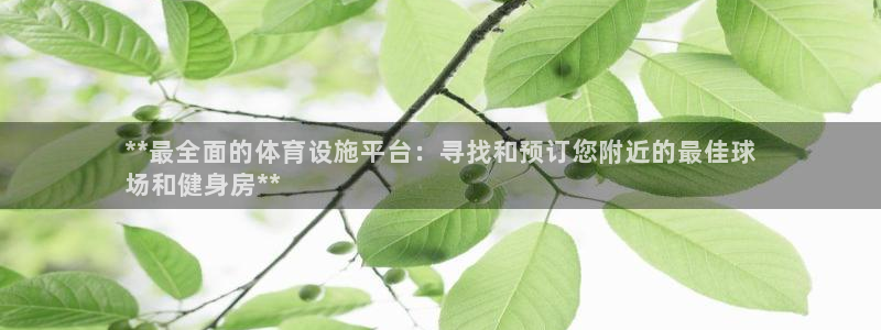 德国意昂3集团：**最全面的体育设施平台：寻找和预订