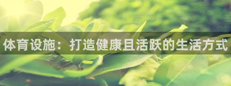 意昂体育3：体育设施：打造健康且活跃的生活方式