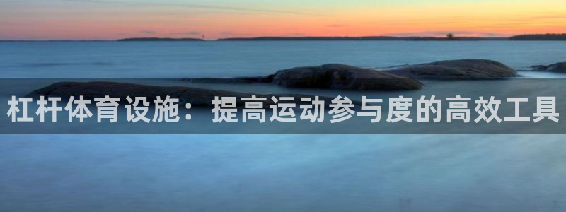 意昂体育3平台假的吗是真的吗：杠杆体育设施：提高运动